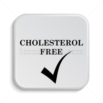 Cholesterol free icon design – Cholesterol free button design. - Icons for website