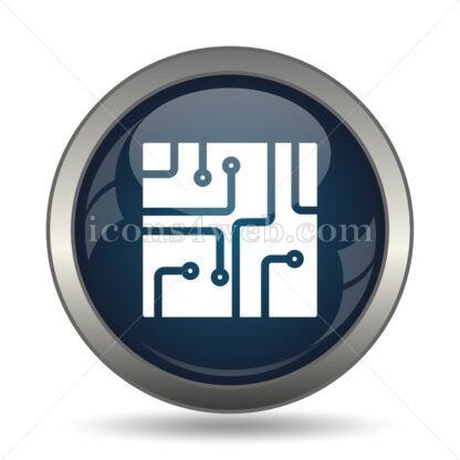 Circuit board icon for website – Circuit board stock image - Icons for website