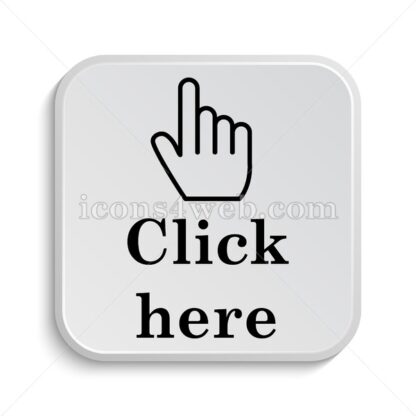 Click here icon design – Click here button design. - Icons for website