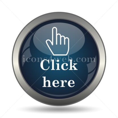 Click here icon for website – Click here stock image - Icons for website
