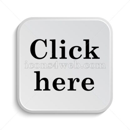 Click here text icon design – Click here text button design. - Icons for website