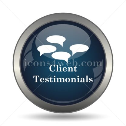Client testimonials icon for website – Client testimonials stock image - Icons for website