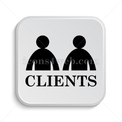 Clients icon design – Clients button design. - Icons for website