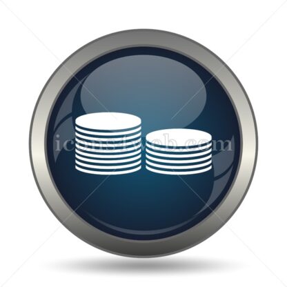 Coins. Money icon for website – Coins. Money stock image - Icons for website