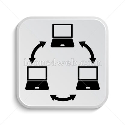 Computer network icon design – Computer network button design. - Icons for website