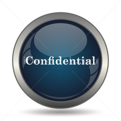 Confidential icon for website – Confidential stock image - Icons for website