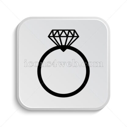 Diamond ring icon design – Diamond ring button design. - Icons for website