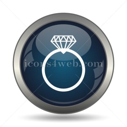 Diamond ring icon for website – Diamond ring stock image - Icons for website