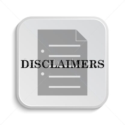 Disclaimers icon design – Disclaimers button design. - Icons for website