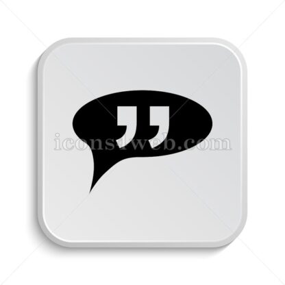 Double quotes icon design – Double quotes button design. - Icons for website