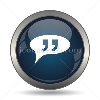 Double quotes icon for website – Double quotes stock image - Icons for website
