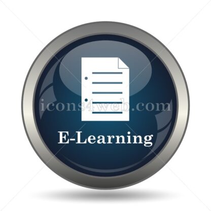 E-learning icon for website – E-learning stock image - Icons for website