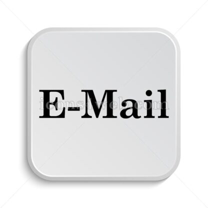E-mail text icon design – E-mail text button design. - Icons for website