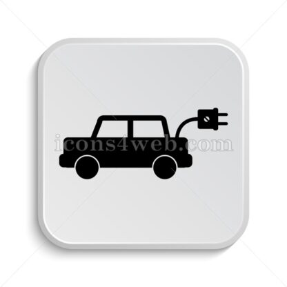 Electric car icon design – Electric car button design. - Icons for website
