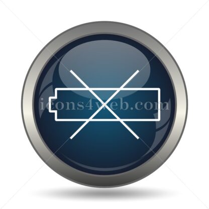 Empty battery icon for website – Empty battery stock image - Icons for website