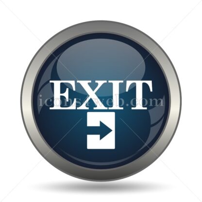Exit icon for website – Exit stock image - Icons for website