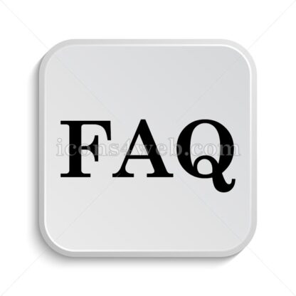 FAQ icon design – FAQ button design. - Icons for website