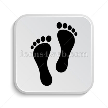 Feet print icon design – Feet print button design. - Icons for website
