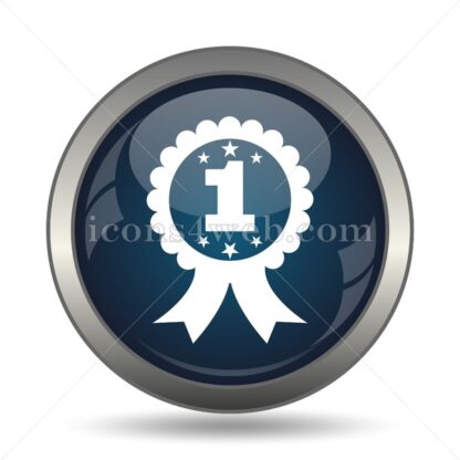 First prize ribbon icon for website – First prize ribbon stock image - Icons for website
