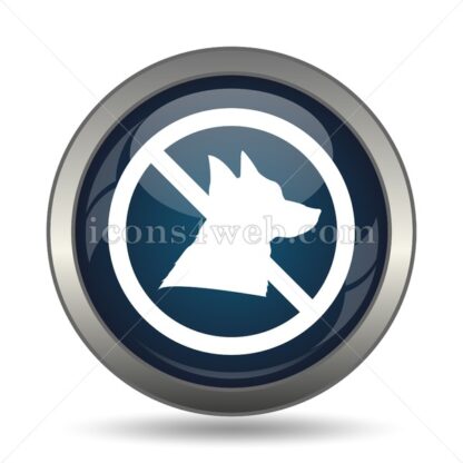 Forbidden dogs icon for website – Forbidden dogs stock image - Icons for website