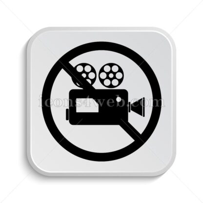 Forbidden video camera icon design – Forbidden video camera button design. - Icons for website