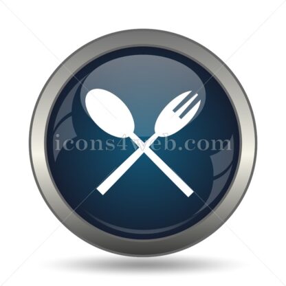 Fork and spoon icon for website – Fork and spoon stock image - Icons for website