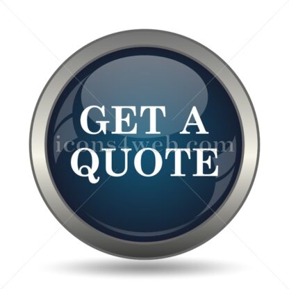 Get a quote icon for website – Get a quote stock image - Icons for website