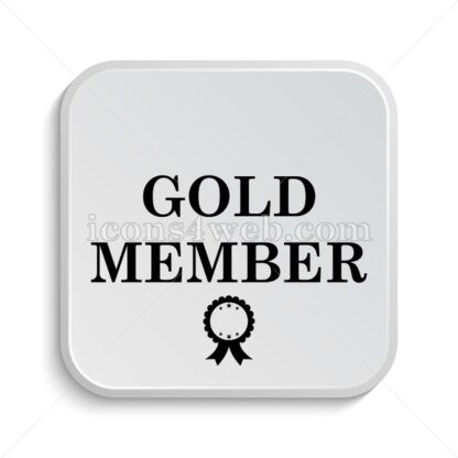 Gold member icon design – Gold member button design. - Icons for website