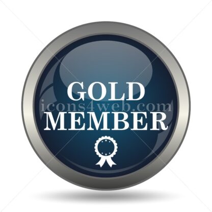 Gold member icon for website – Gold member stock image - Icons for website
