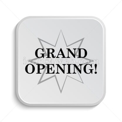 Grand opening icon design – Grand opening button design. - Icons for website