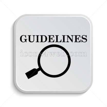 Guidelines icon design – Guidelines button design. - Icons for website
