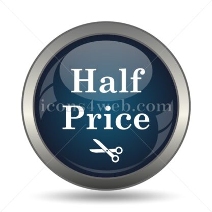 Half price icon for website – Half price stock image - Icons for website