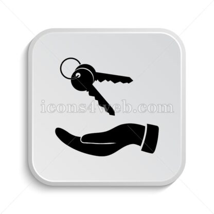 Hand with keys icon design – Hand with keys button design. - Icons for website