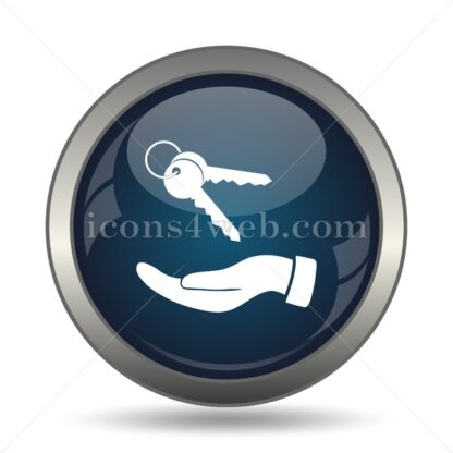 Hand with keys icon for website – Hand with keys stock image - Icons for website