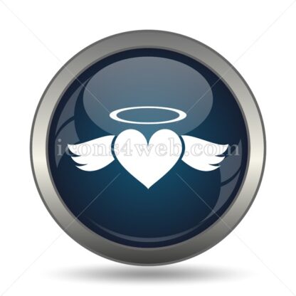 Heart angel icon for website – Heart angel stock image - Icons for website