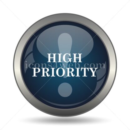 High Priority icon for website – High Priority stock image - Icons for website