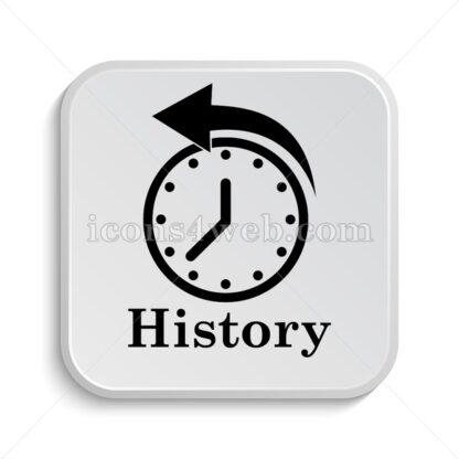 History icon design – History button design. - Icons for website