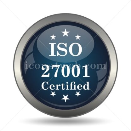 ISO 27001 icon for website – ISO 27001 stock image - Icons for website