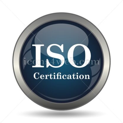 ISO certification icon for website – ISO certification stock image - Icons for website