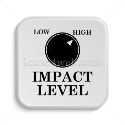 Impact level icon design – Impact level button design. - Icons for website