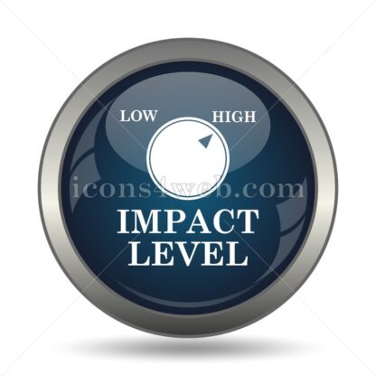 Impact level icon for website – Impact level stock image - Icons for website