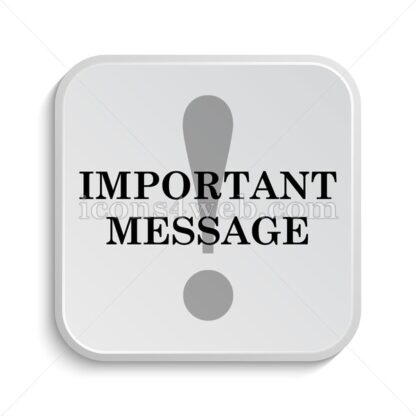 Important message icon design – Important message button design. - Icons for website