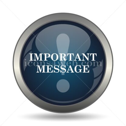 Important message icon for website – Important message stock image - Icons for website