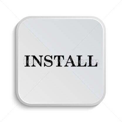 Install text icon design – Install text button design. - Icons for website
