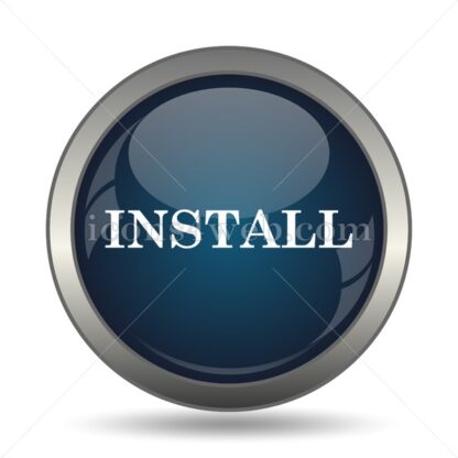 Install text icon for website – Install text stock image - Icons for website