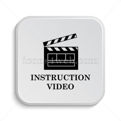 Instruction video icon design – Instruction video button design. - Icons for website