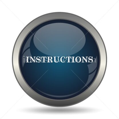 Instructions icon for website – Instructions stock image - Icons for website