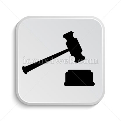 Judge hammer icon design – Judge hammer button design. - Icons for website