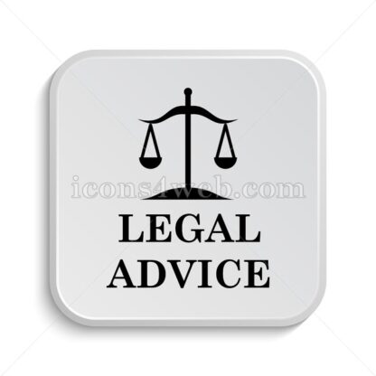 Legal advice icon design – Legal advice button design. - Icons for website