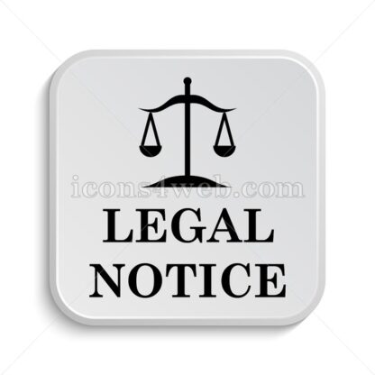 Legal notice icon design – Legal notice button design. - Icons for website